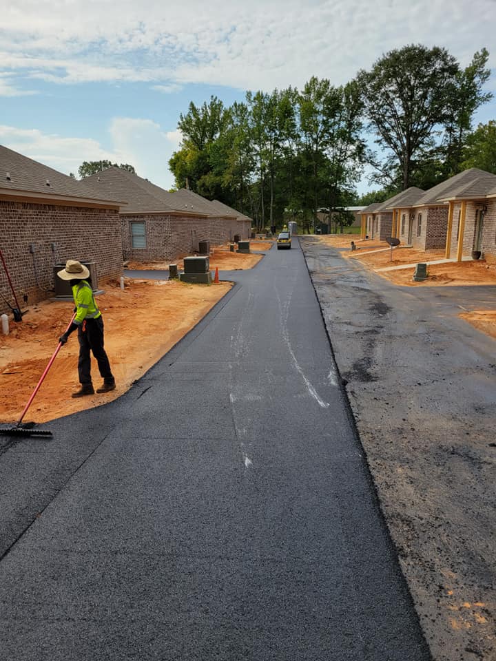 asphalt paving for new construction subdivision road