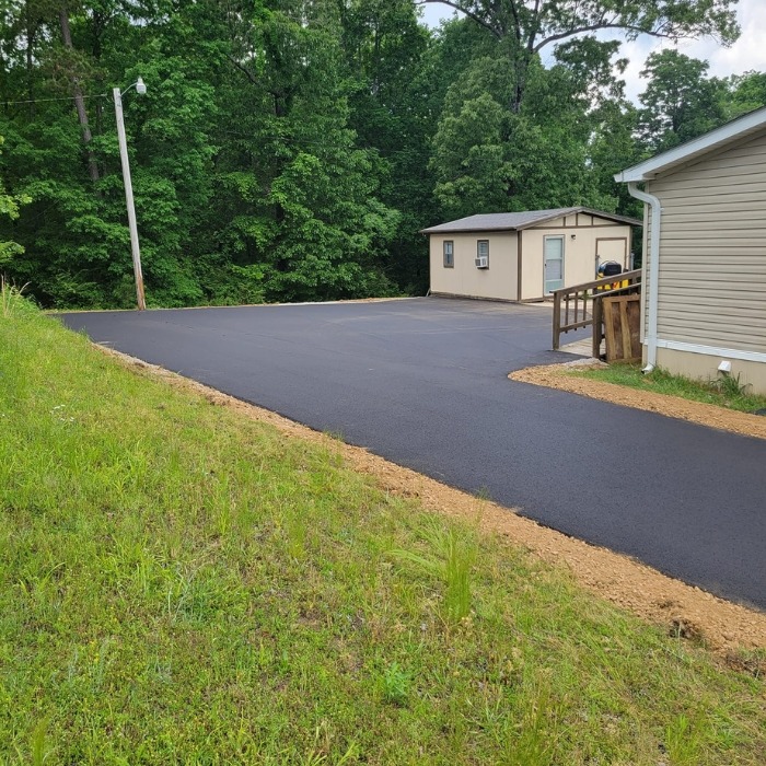 asphalt driveway and parking lot