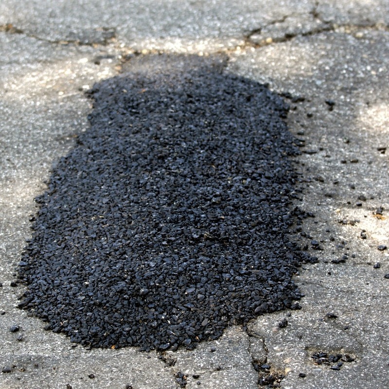 patched asphalt